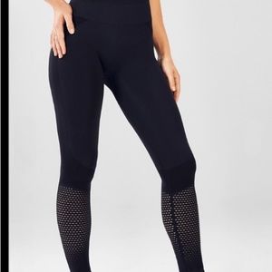 Fabletics High Waisted Seamless Mesh Leggings
